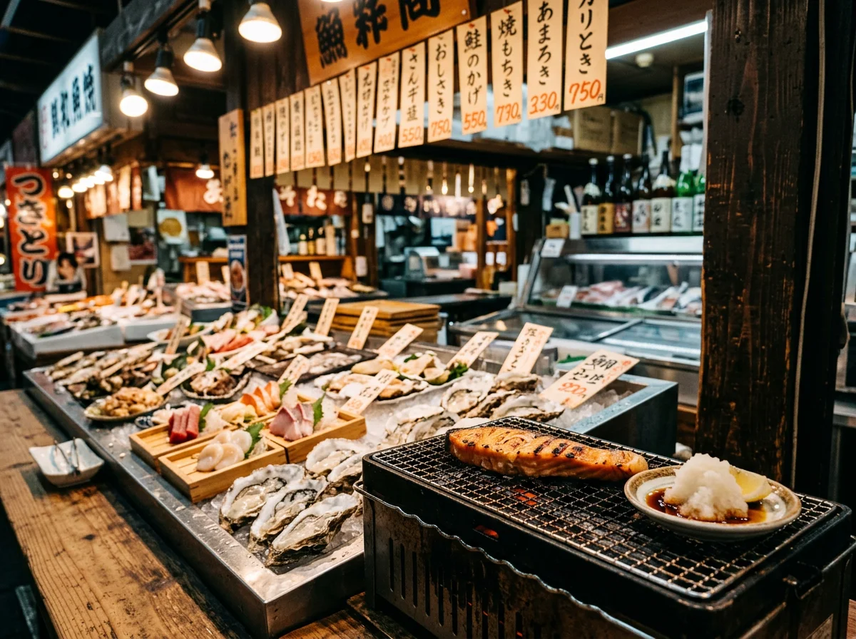 氷を敷いた器に新鮮なまぐろと白身魚の刺身を盛り付けた料理